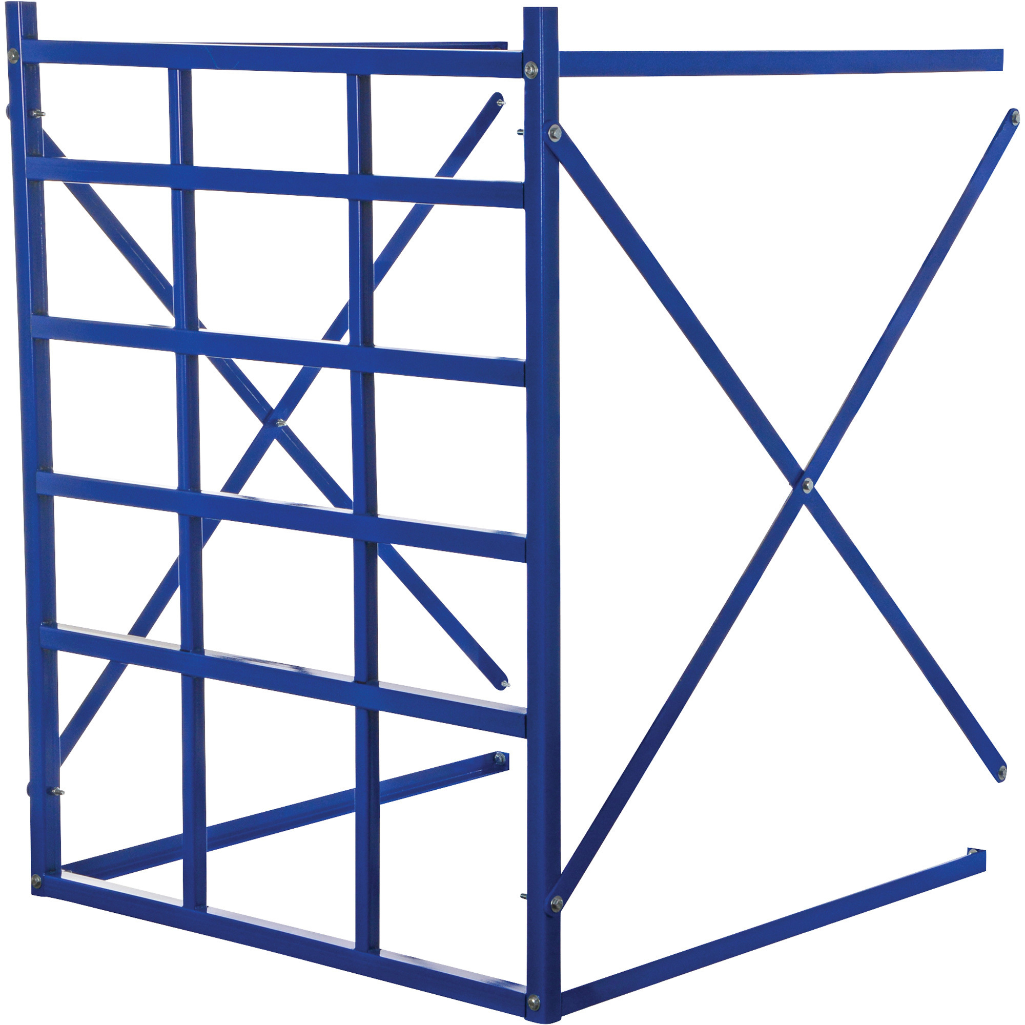 Vestil Long Bar Pigeon Hole Rack Extension Kit - 48in.W x 48in.D x 60in.H, 2000 Lb. Capacity, Steel, Blue, Model# LBPH-EXT